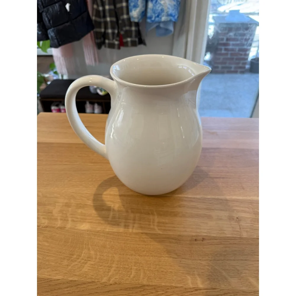 RP Home White Ceramic Pitcher One Size - Picture 2 of 5